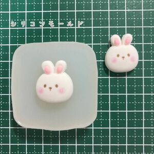 ハンドメイド シリコン モールド デコパーツ うさぎマカロン