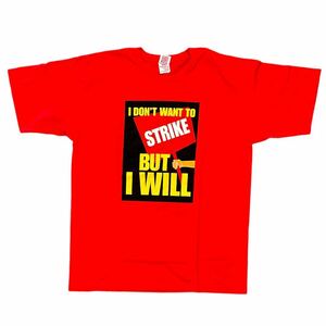 made in usa BAYSIDE I Don't WANT TO STRIKE Tシャツ vintage