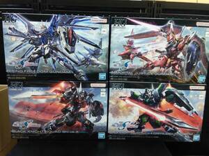 新品未開封品　HG ライジングフリーダムガンダム・イモータルジャスティス・ブラックナイトスコードシヴァ・ルドラ　4点セット