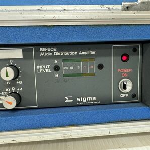 SIGMA シグマ SS-502 Audio Distribution Amplifier 音声分配アンプ 音響機材 の画像2