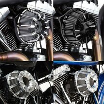 ハーレー ソフテイル/2018-UP ツーリング/2017-UP Street Glide Road King エアクリーナー フィルター CNC Softail-KK-D 新品_画像8