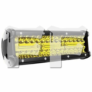 送料無料.. 9インチ LED ワークライト 作業灯 180W イエロー 照明 トラック SUV ボート 建設機械 工事現場 漁業用 12V/24V SM180W 1個 新品