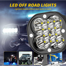 新発売!! LED ワークライト 48W 3インチ 作業灯 ホワイト 6500K 4800LM 12V/24V ジープ SUV トラック ボート 建設機械 工事現場 2個_画像8