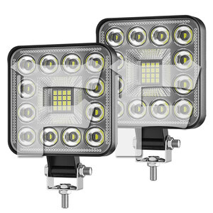 28W 広角タイプ 3インチ LED 作業灯 ワークライト 6500K ホワイト 2800LM 12V/24兼用 ボート 建築機械 道路照明 工事現場 2個