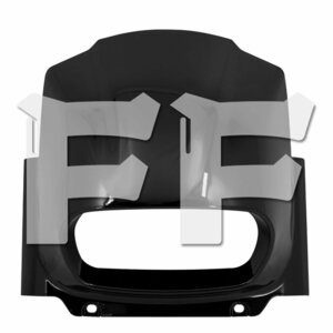 送料無料.. ハーレー M8 ソフテイル ファット ボブ FXFB FXFBS 18-24年式 ヘッドライト フェアリング マスク カバー 光沢黒 ABS カスタム