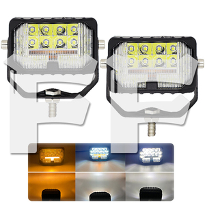 三面発光 広角 3モードタイプ 3インチ LED ワークライト 作業灯 投光器 新品 トラック ホワイト イエロー 12V-24V 3M-63W 2個