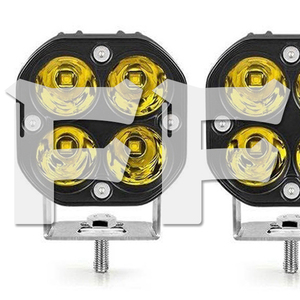 LED ワークライト 40W 3インチ 作業灯 新品 前照灯 投光器 トラック ランクル 12V/24V バイク SUV 大型車 FX40W イエロー 2個