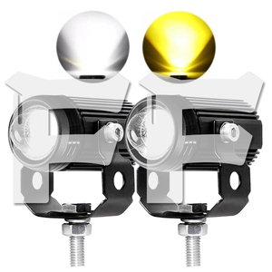 送料無料.. CREEチップ採用 20W イエロー/ホワイト切替 作業灯 投光器 新品 高品質 バイク XGP2 LED ヘッドライト 12V~24V SAMLIGHT 2個