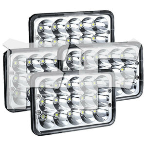 4x6 LED ヘッドライト H4ソケット Hi/Low H4656 H4651 H4652 H466 H6545 ピータービルト・ケンワース・トラック YYC45W 新品