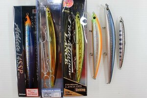 ☆ジャクソン アスリート14SSP 、スミス ハルカ145S、デュオ ランス120S他、ルアー×6ケ 【未使用品、中古品あり】【1円スタート！】☆94