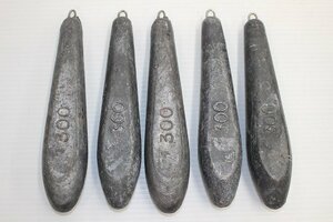 * trunk attaching fishing sinker 300 number plain ×5ke set [ boat fishing supplies ][ used purchase goods ]*B②