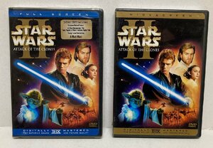 ◎スターウォーズ Star Wars Attack of The Clones II DVD2枚組 英語 未開封 外ビニールダメージ有 開封品1枚欠品と合わせて