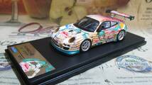 ★レア絶版*FUJIMI*1/43*Porsche 911 GT3R 初音ミク X GSR 2010≠BBR_画像1