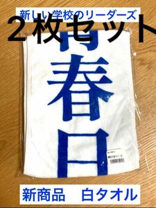 2枚セット　　【新品未開封】新しい学校のリーダーズ　青春日本代表　タオル　白　新商品