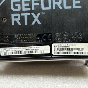 中古 PALiT GeForce RTX 3070Ti GamingPro 8GB グラフィックボード 未確認 ジャンク 部品取リの画像3