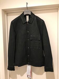 新品即決★GIORGIO BRATOジョルジオブラット21SSラムレザー1stブルゾン黒48