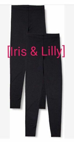 [Iris & Lilly] 2枚 レギンス ソフトタッチ レディース XL