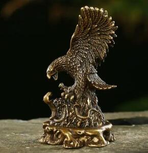 純銅の大展開雄鷹の銅鋳物