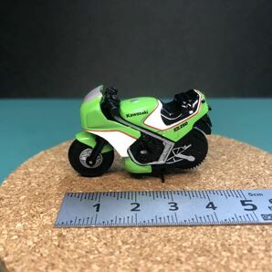 【KR250】 (ライムグリーン×ホワイト) チョロバイ KAWASAKI 川崎 カワサキ ミニカーの画像2