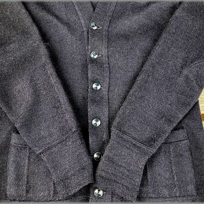 ★Interlock SPORTSWEAR ビンテージ 40s 50s ニット カーディガン 100% VIRGIN WOOL★検 ジャケット セーター アメリカ 古着 USA製の画像5