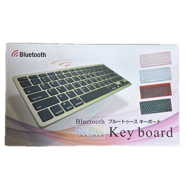 Bluetoothキーボード ローズピンク
