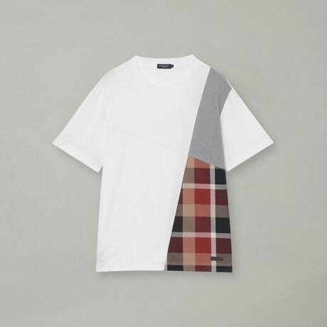 【新品】ブラックレーベルクレストブリッジ　チェックパッチワークTシャツ