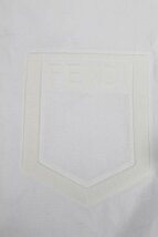20SS フェンディ FENDI ポケット ロゴ カジュアルシャツ ホワイト FS0751 AF04 [40] メンズ カッターシャツ トップス I48_画像3