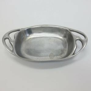 【4-142】 メキシコ製 ピューター ハンドル付 トレイ Pewter ヴィンテージの画像2