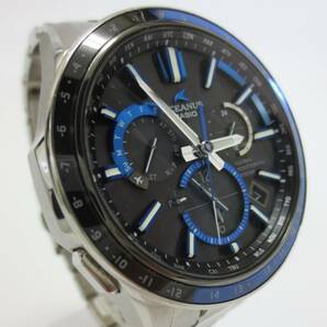 【4-172】 CASIO カシオ OCEANUS オシアナス OCW-G1100 ハイブリッド電波ソーラー チタニウム メンズ腕時計 稼働品の画像4