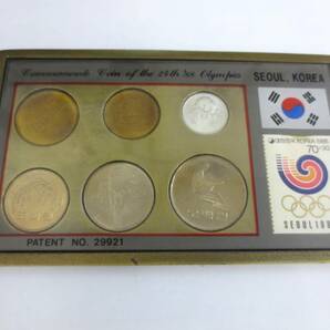 【4-230】貨幣セット 1988年 ソウルオリンピック 記念硬貨 記念切手 韓国 SEOUL KOREAの画像1