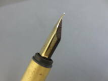 【5-1】MONTBLANC モンブラン 万年筆 ゴールドカラー ペン先585刻印 筆記用具_画像4