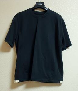 ジルサンダー JILSANDER 肩ジッパーウールコットン混Tシャツ サイズ46 ルークメイヤー 未使用品