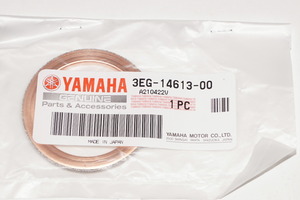 ヤマハ純正部品 3EG-14613-00 マフラーガスケット 42x55 Muffler gasket Genuine parts 送料込 31-5043 ボルト SCR900 ビラーゴ1100 ドラッ