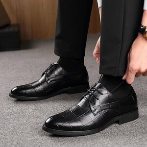 LRM151★ビジネスシューズ オックスフォードシューズ メンズシューズ フォーマル　 韓流 春秋　革靴　紳士靴　歩きやすい ブラック