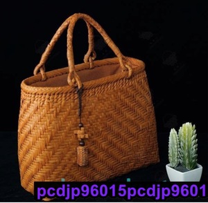  new goods appearance * worker handmade superior article mountain .. basket bag hand-knitted mountain ... bag basket cane basket high class UP handbag 