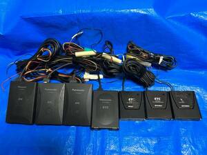 * light car remove ETC 7 piece set Panasonic * Mitsubishi Electric antenna one body * wiring equipped * stock great number equipped *041803Y