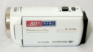 パナソニック デジタルハイビジョンビデオカメラ V520 内蔵メモリー32GB ホワイト HC-V520M-W