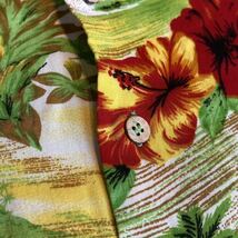 50s~60s vintage aloha shirt ISLAND アロハシャツ ヴィンテージ ハワイアンシャツ MADE IN California オープンカラー ロカビリー 半袖_画像9