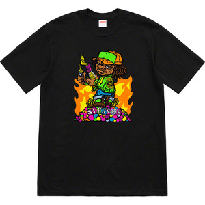 即決 supreme monlotove kid tee black M