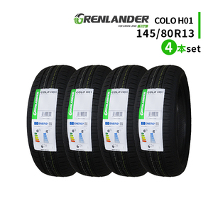 4本セット 145/80R13 2023年製造 新品サマータイヤ GRENLANDER COLO H01 送料無料 145/80/13