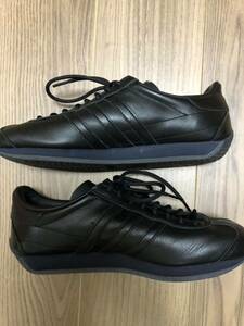 美品 カントリー JP26.5cm GW6222 天然皮革 生産終了 黒 ブラック adidas country og アディダス 本革