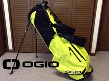 ★中古★オジオ ゴルフ 軽量 スタンド キャディバッグ イエロー 4分割 OIGO GOLF_画像2
