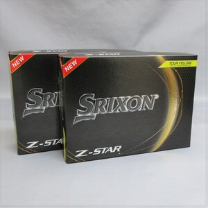 US仕様 2023年 SRIXON Z-Star イエロー 2箱 24球 2ダース ボール スリクソン ダンロップ DUNLOP 3ピース ゴルフボール Zスター