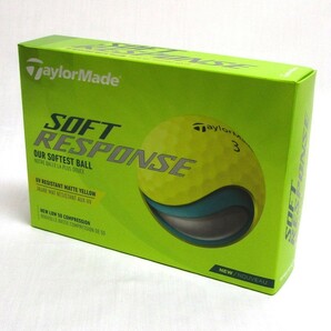 Taylor Made ソフトレスポンス イエロー 1箱 12球 2022年 US限定カラー テーラーメイド Soft Response 3ピース の画像1