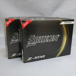 US仕様 2023年 SRIXON Z-Star ホワイト 2箱 24球 2ダース ボール スリクソン ダンロップ DUNLOP 3ピース ゴルフボール Zスター