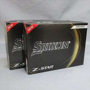 US仕様 2023年 SRIXON Z-Star ホワイト 2箱 24球 2ダース ボール スリクソン ダンロップ DUNLOP 3ピース ゴルフボール Zスターの画像1