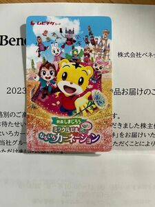 しまじろう　ムビチケ　 映画 なないろカーネーション 親子ペア　チケット