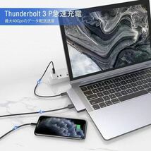 MacBook 6in1 USB-C ハブ PD充電 ポート USB3.0ポート SD/Micro SDカードリーダー 直挿しタイプ_画像7