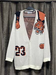 WEIRDO ウィアード　RINGING TIGER L/S KNIT CARDIGAN size L IVORY グラッドハンド　ギャングスタービル（GLAD HAND カレンダー付き）