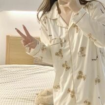 XLサイズ　クマ柄　春夏パジャマ　ナイトウェア　可愛い　着心地　柔らかい　寝やすい　安眠_画像5